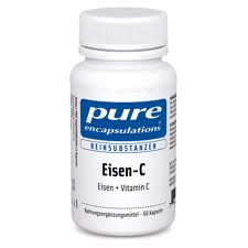 Eisen + Vit C pure encaps.Kapseln 60St