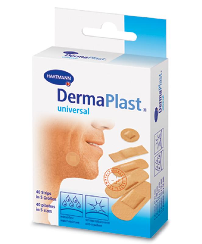 Dermaplast Strips wasserfest 5 Größen 40St